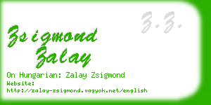 zsigmond zalay business card